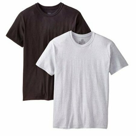 HANESBRANDS INC 2Pk Xl Blk/Gry T-Shirt 2165P2-XL
